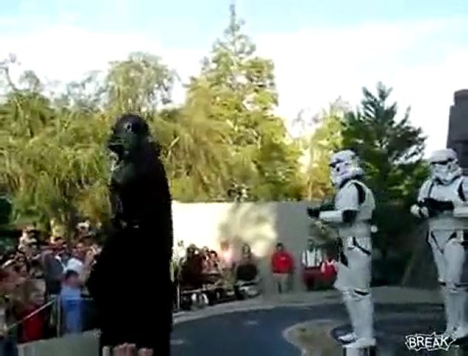 MC Vader busts some moves