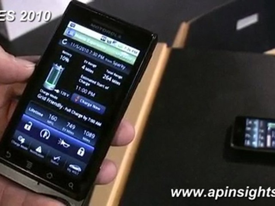 GM Volt w/new APPS for IPhone CES 2010 by ApInsights.info