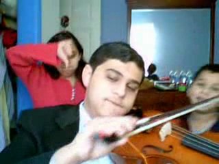 fat fat boy plays violin