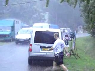 Tailleurs de rêves sous la pluie le 4 juillet 2009