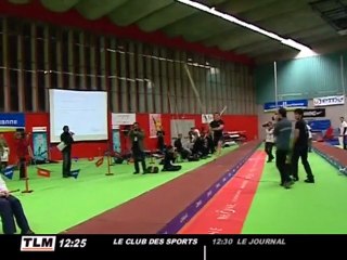 Un concours de saut à la perche à Lyon