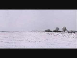 panorama neige du Gers _France _ janvier 2010