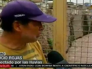 Emergencia por fuertes lluvias en Perú