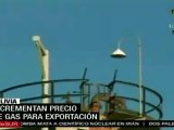 Bolivia aumenta precio de gas natural para importación