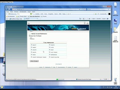 Cpanelde veritabanı oluşturma sesli ve videolu anlatım