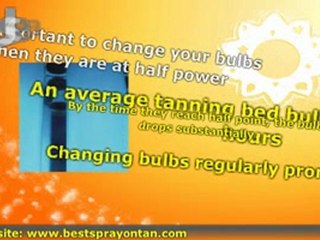 Info about tanning bed bulbs