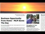 Business Opportunity From Home - MLM Marketing