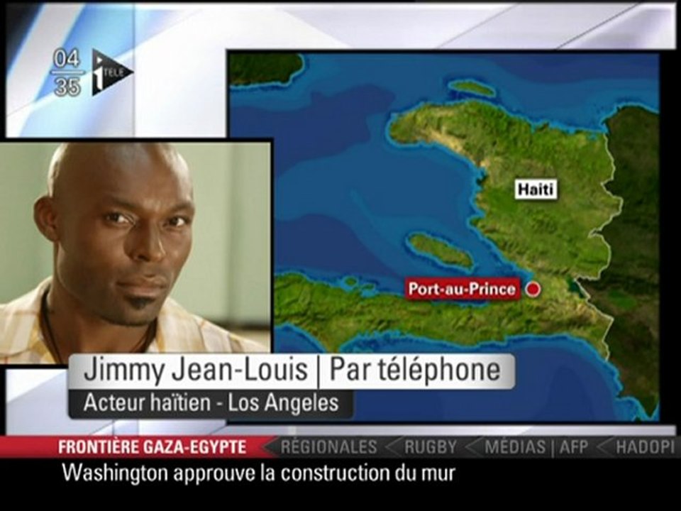Un grave seisme de magnitude 7 en Haiti Jimmy Jean-Louis,