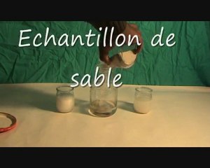 Le sable dans le calcaire