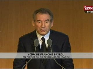 Voeux de François Bayrou