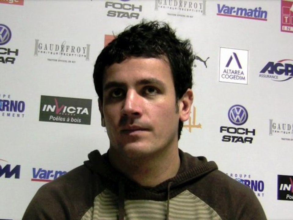 Clément Marienval avant le match Saracens / RCT