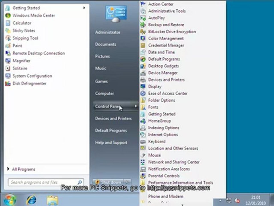 Converting Start Menu Links to Menus in Windows 7