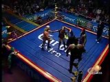 Laredo, Mari, Charly, Pimpi vs Hechicera, Abismo, Cota, Yuri