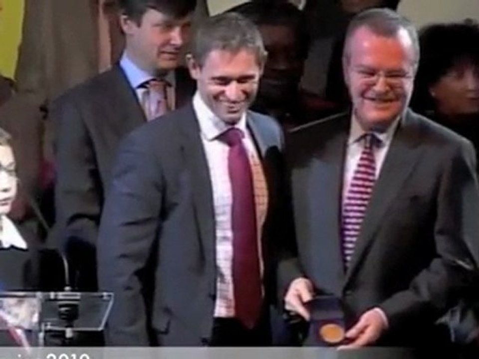 Stephane Beaudet Remise des médailles voeux 2010