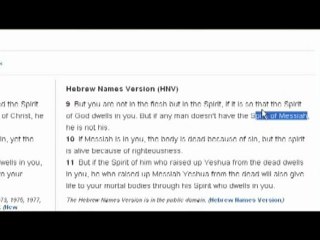 The Spirit of the Messiah