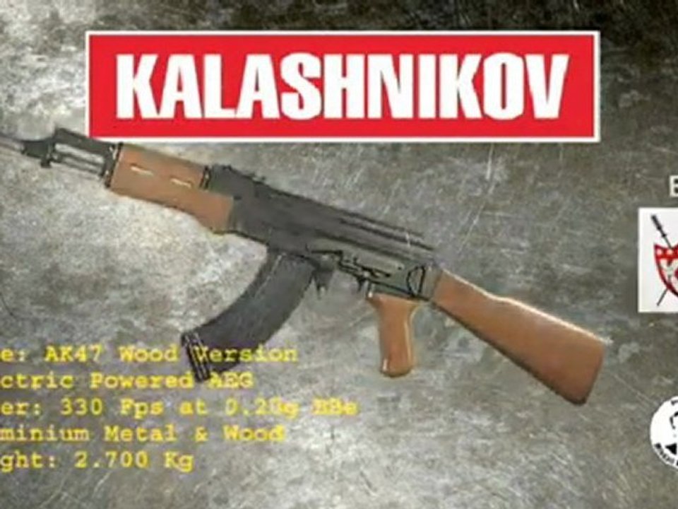 KALASHNIKOV AK47 Wood version Airsoft by King Arms