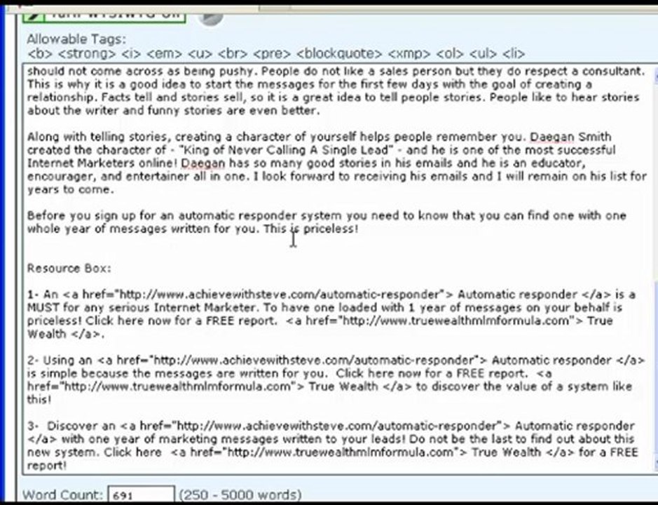 Ezine Article Submission Made Easy