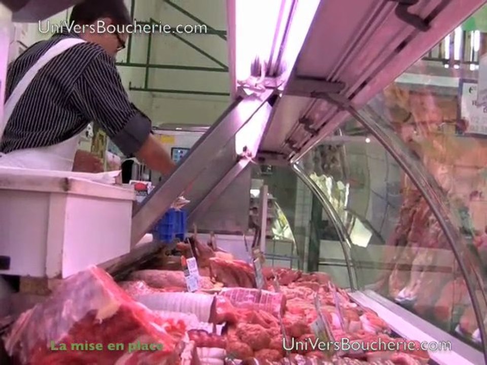 Boucher sur le marché