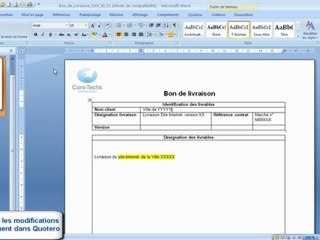 utilisation du plug-in Ms Office de Quotero
