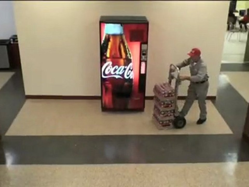 Distribution gratuite de Coca-cola -  Un bon coup de Pub