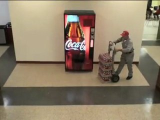 Distribution gratuite de Coca-cola -  Un bon coup de Pub