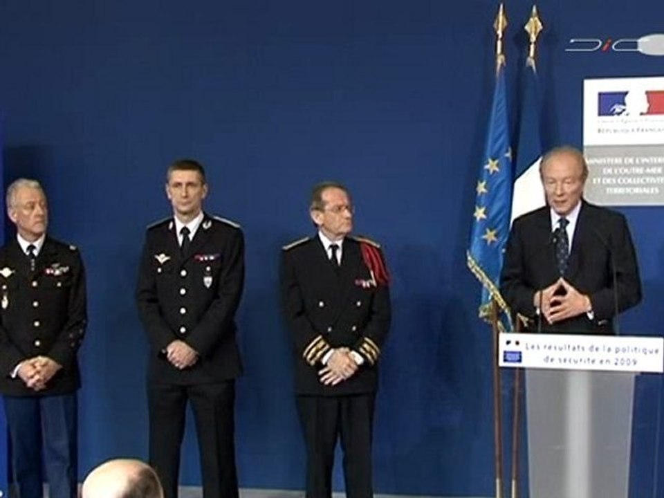 Présentation des résultats de l'action contre la délinquance