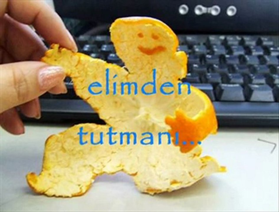 SEVGİMİ BİR MANDALİNA İLE ANLATSAM