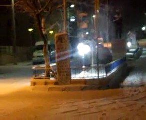 Yenipazar da Kar Yağışı