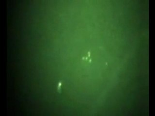 Triangle UFO night view, Ireland - January 2010