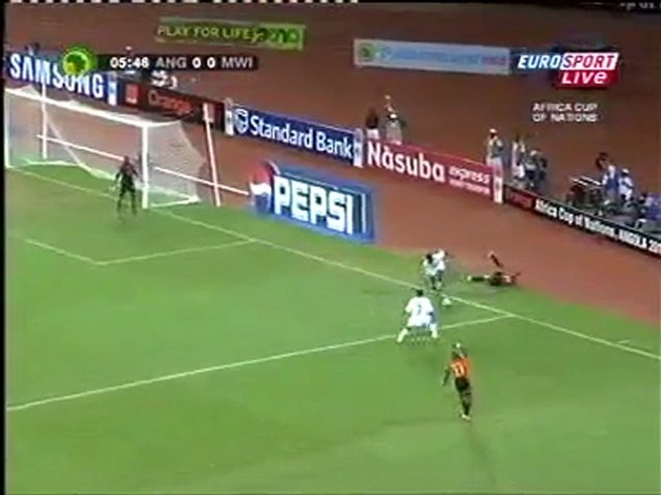 Angola 2 - 0 Malawi CAN 2010 1/2