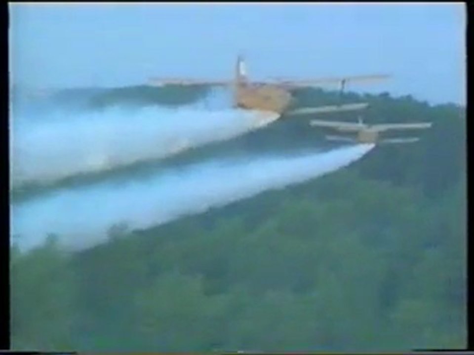 Four Antonov An-2 in war against mosquitos 1996.