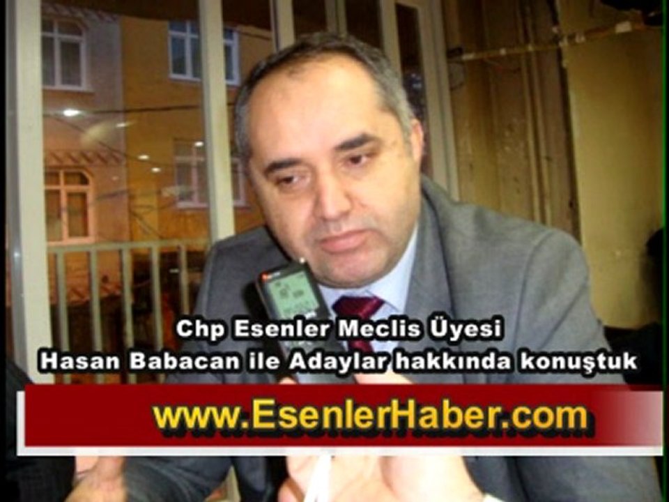 Esenler Chp Hasan Babacan konusmasi - esenlergazetesi.com