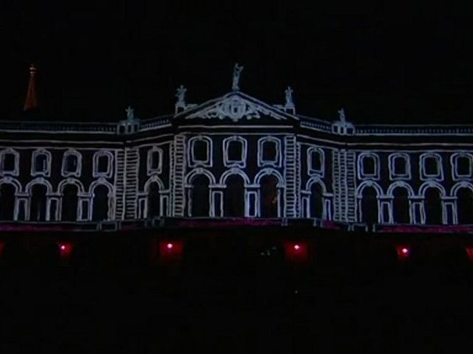 Opéra théatre de Metz - Projection sur facade