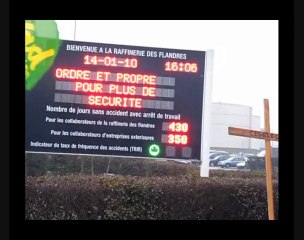 Grève avec la CGT à la raffinerie Total de Dunkerque