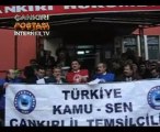 Çankırı Türk Sağlık-Sen üyeleri bordro yaktı!