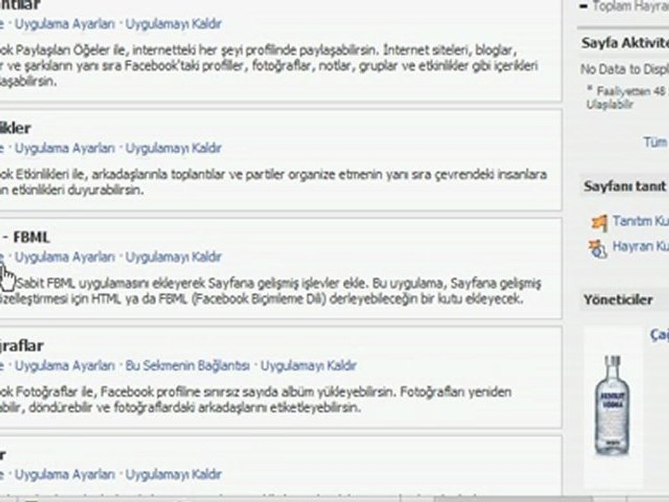 Facebook Sayfana Html Kodu Eklemek - ckblog.net.tc