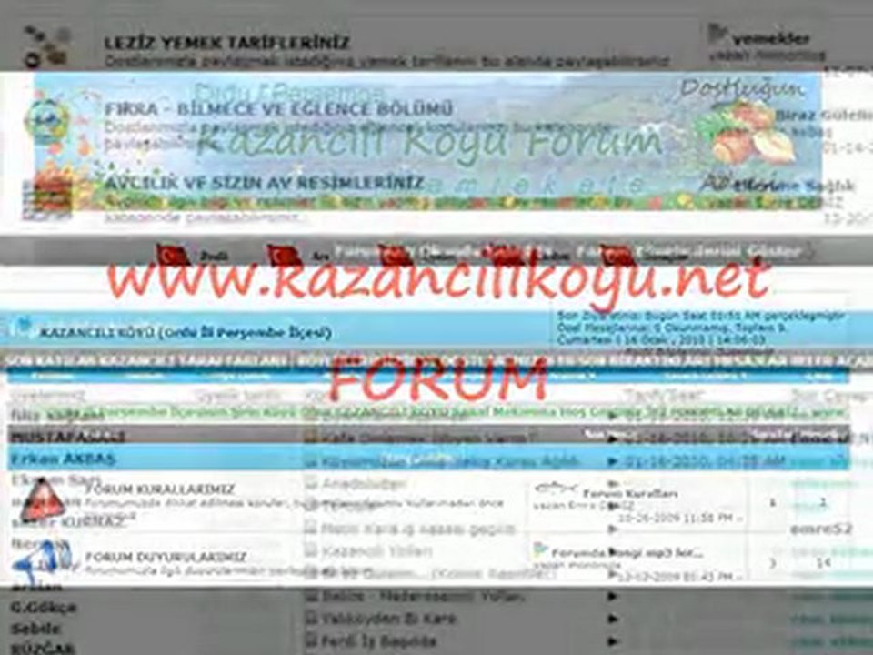 DOSTLUĞUN ADRESİ KAZANCILIKÖYÜ.NET - VİDEO