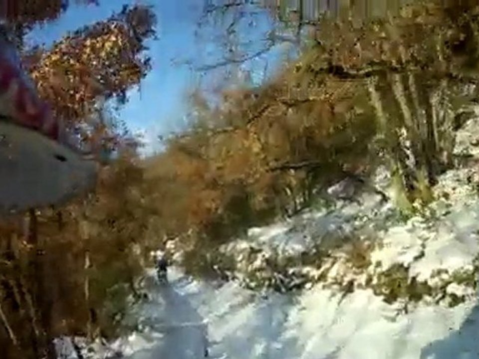 BALADE ENDURO SUR LA NEIGE REGION DE MILLAU