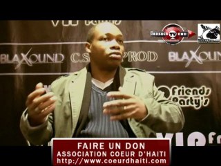 FEDNER MILTOR POUR HAITI (asso COEUR D'HAITI )interview
