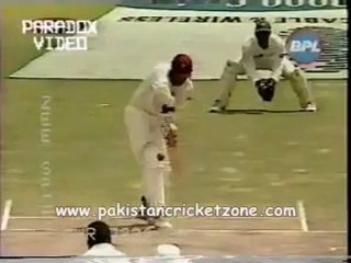 Waqar Younis Traps Jimmy Adams LBW