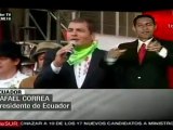 Rafael Correa celebra el tercer año de Revolución Ciudadan