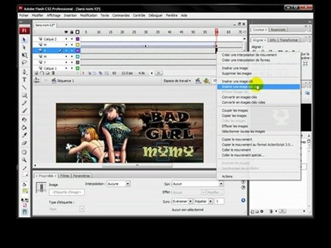 Tuto effet de texte dispersé Flash CS3