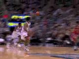 C.J. Miles goes behind the back to a trailing Ronnie Price f