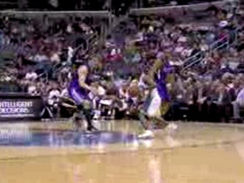 Earl Boykins gets his defender into the air and drains the f