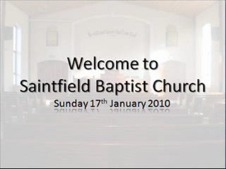 170110 - Morning Service part 1