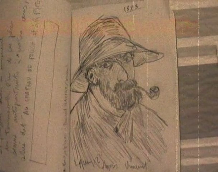 VINCENT AU CHAPEAU DE PAILLE ET A LA PIPE