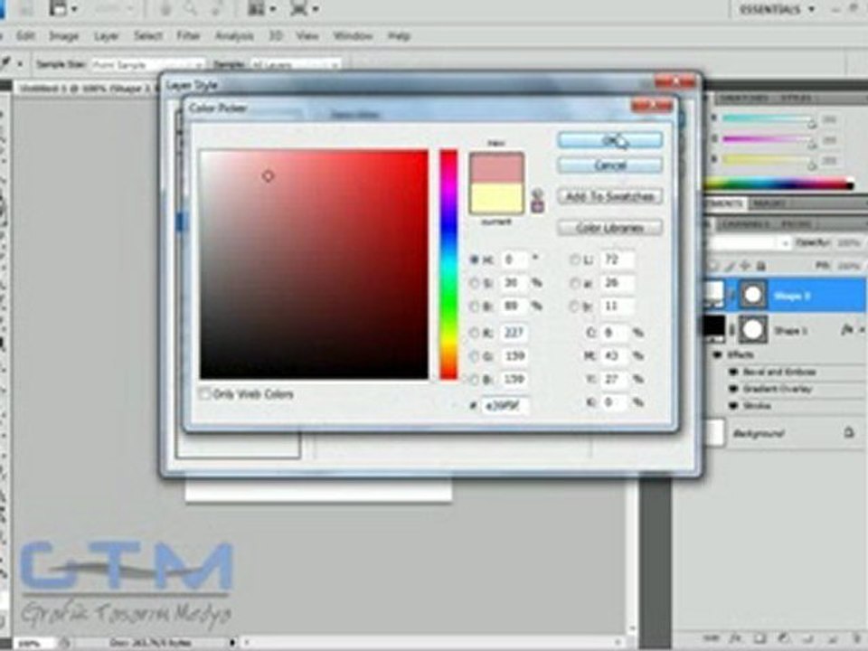 Photoshop 3D Buton Yapımı