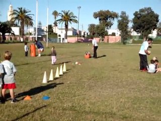 Basile exercice rugby