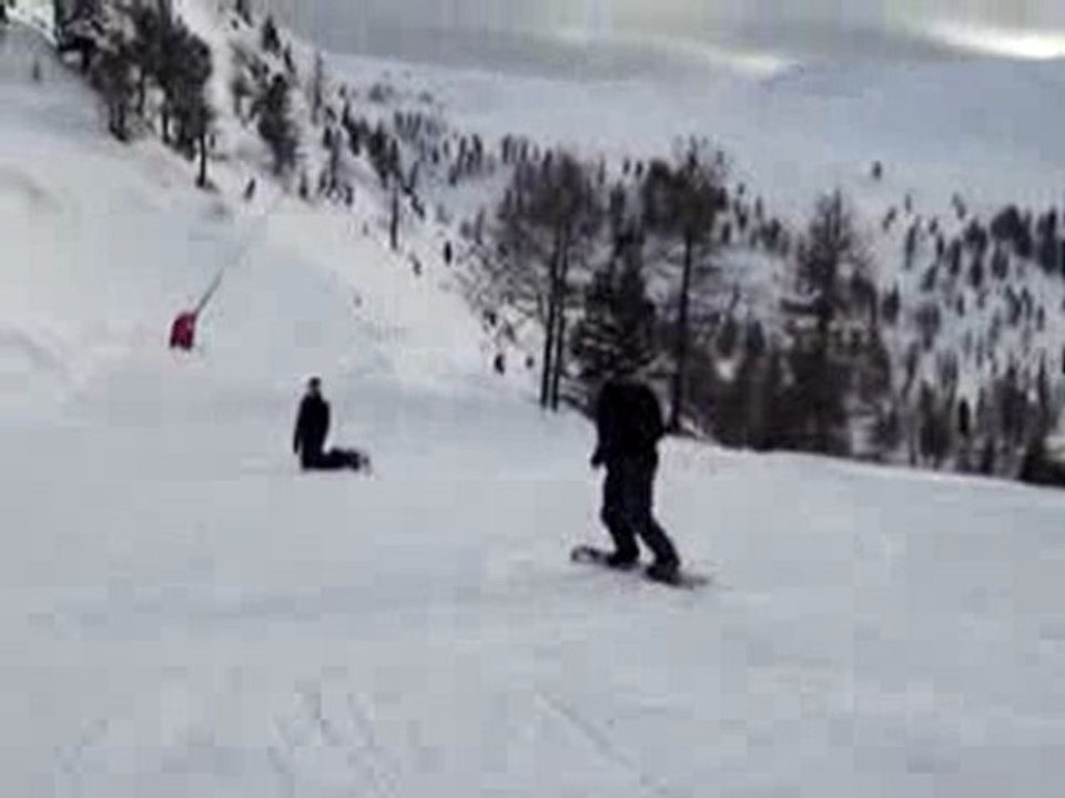 1ers essais au surf : ca commence a venir