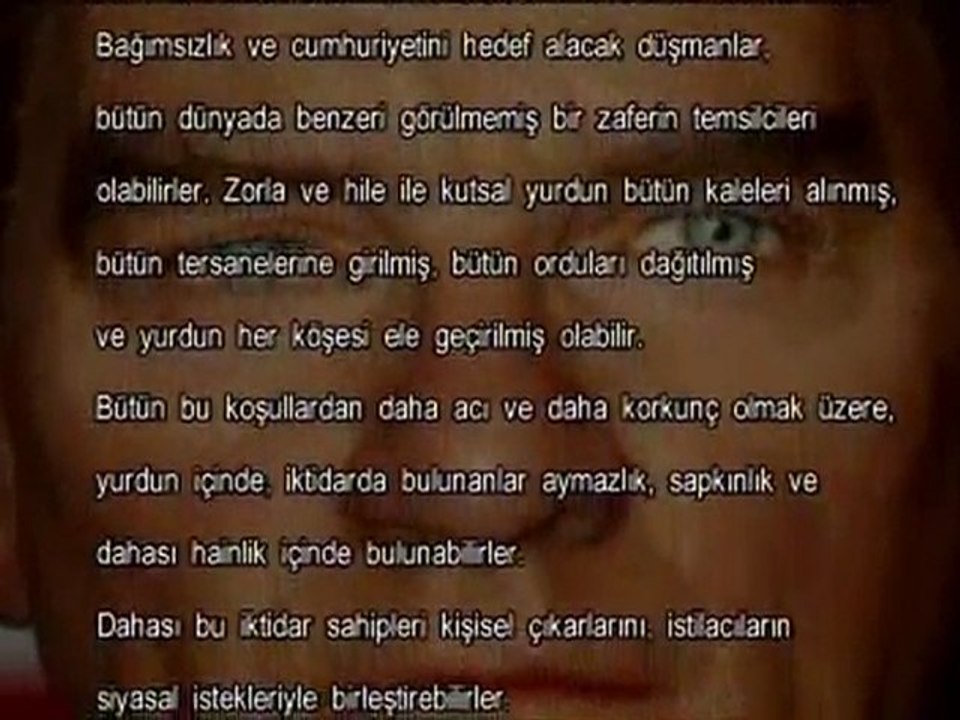 Atatürk'ün Gençliğe Seslenişi (Hitabesi)